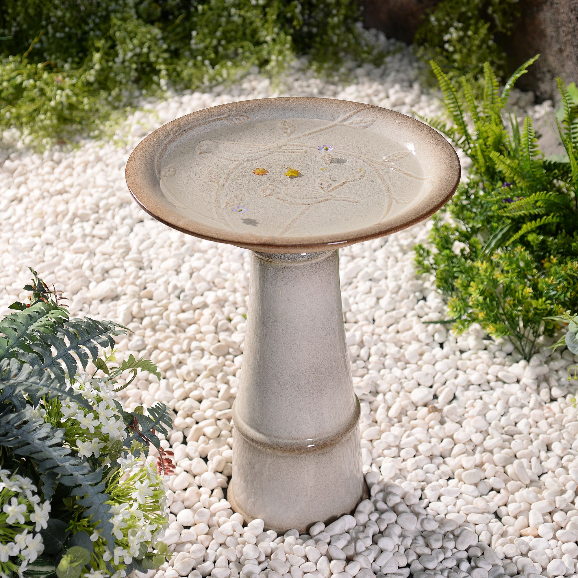 kenroy home outdoor bird bath