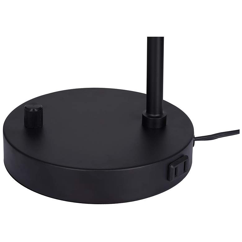 Image 6 Kenroy Home Prismatic 17 3/4" Black Finish Modern Lamp with Outlet more views