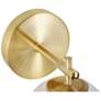 6_Kenroy Home Prismatic 9 1/4" High Brushed Gold Glass Globe Wall Sconce more views