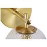 7_Kenroy Home Prismatic 9 1/4" High Brushed Gold Glass Globe Wall Sconce more views