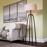 5_Kenroy Home Quadratic 61" High Four-Leg Oil-Rubbed Bronze Floor Lamp more views