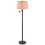 2_Kenroy Home Riverside 59" High Copper Bronze Swing Arm Floor Lamp