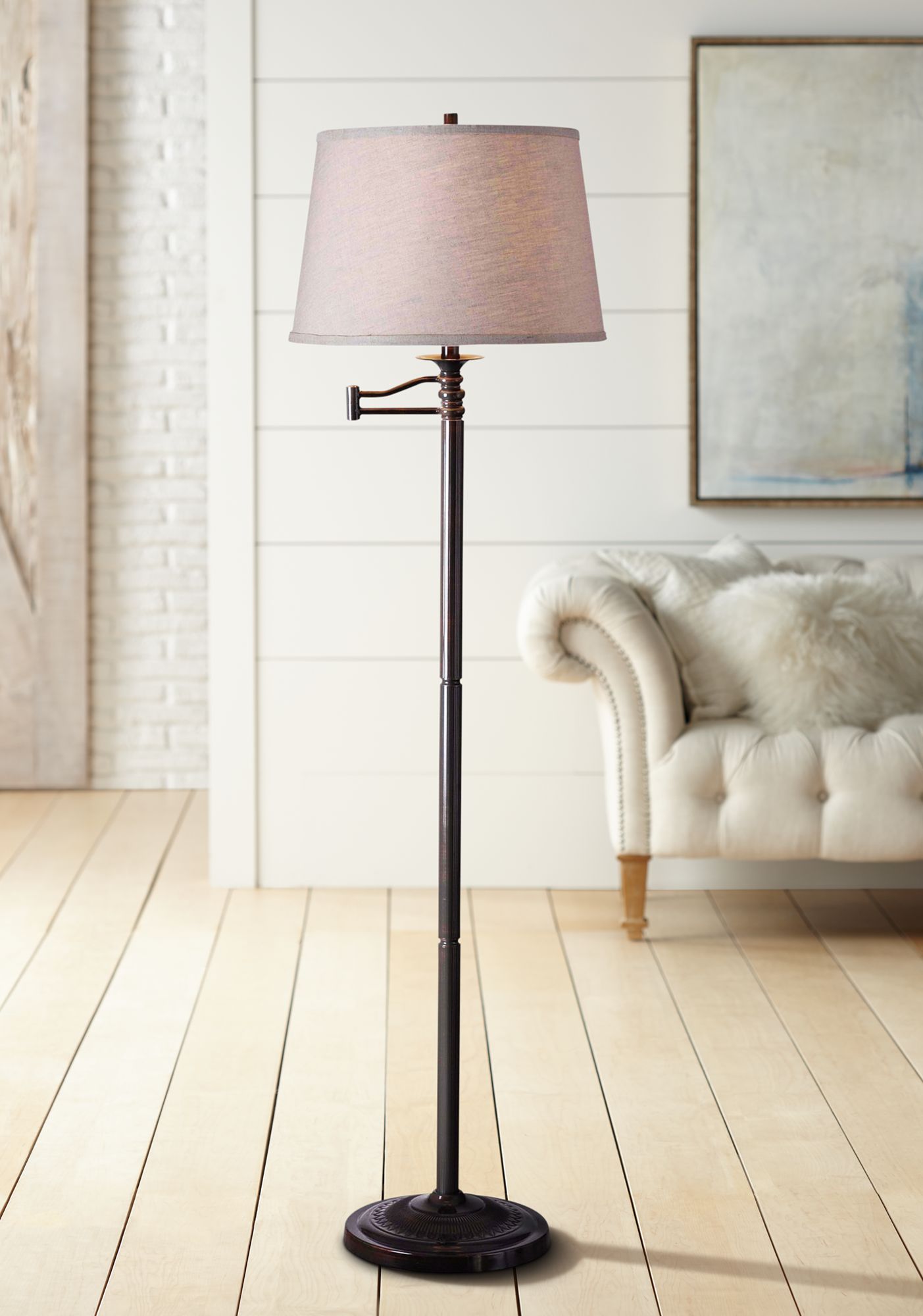 floor lamp with extension arm