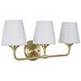 2_Kenroy Home Roberts 22 1/2" Brushed Gold 3-Light Vanity Bath Light more views