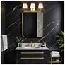 5_Kenroy Home Roberts 22 1/2" Brushed Gold 3-Light Vanity Bath Light more views