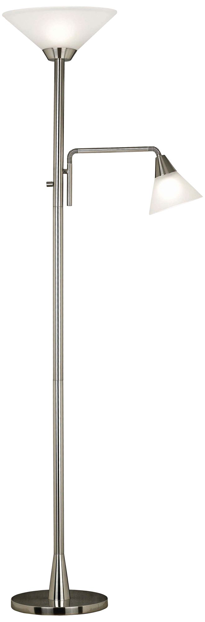 torchiere floor lamp with reading arm