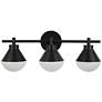 2_Kenroy Home Schoolhouse 23" Wide 3-Light Black Finish Vanity Light more views