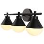 3_Kenroy Home Schoolhouse 23" Wide 3-Light Black Finish Vanity Light more views