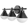4_Kenroy Home Schoolhouse 23" Wide 3-Light Black Finish Vanity Light more views