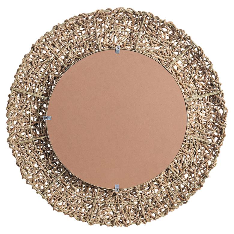 Kenroy Home Seagrass 33&quot; Round Rope Wall Mirror more views