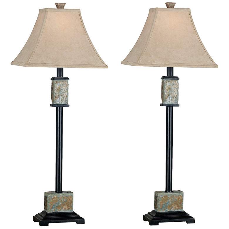 Image 1 Kenroy Home Set of 2 Bennington Buffet Table Lamps