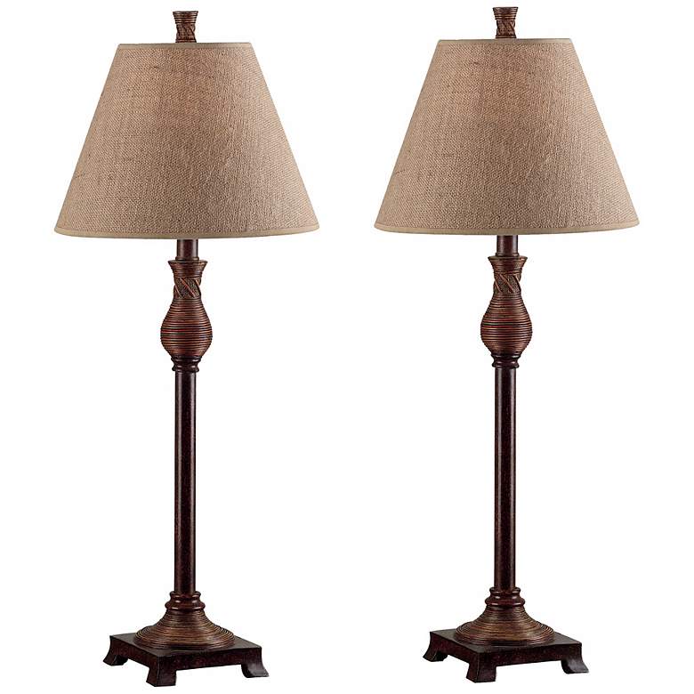 Image 1 Kenroy Home Set of 2 Santiago Buffet Table Lamps