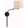 1_Kenroy Home Seven 18" Bronze Swing Arm Plug-In Wall Sconce