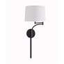 3_Kenroy Home Seven 18" Bronze Swing Arm Plug-In Wall Sconce more views