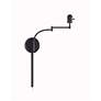 4_Kenroy Home Seven 18" Bronze Swing Arm Plug-In Wall Sconce more views
