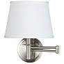 2_Kenroy Home Sheppard Brushed Steel Plug-In Swing Arm Wall Lamp