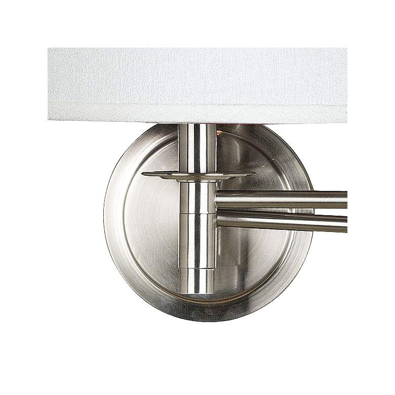 Image 3 Kenroy Home Sheppard Brushed Steel Plug-In Swing Arm Wall Lamp more views