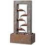 1_Kenroy Home Spillway 19" High Slate and Copper Indoor Table Fountain