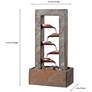 2_Kenroy Home Spillway 19" High Slate and Copper Indoor Table Fountain more views