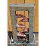 4_Kenroy Home Spillway 19" High Slate and Copper Indoor Table Fountain more views