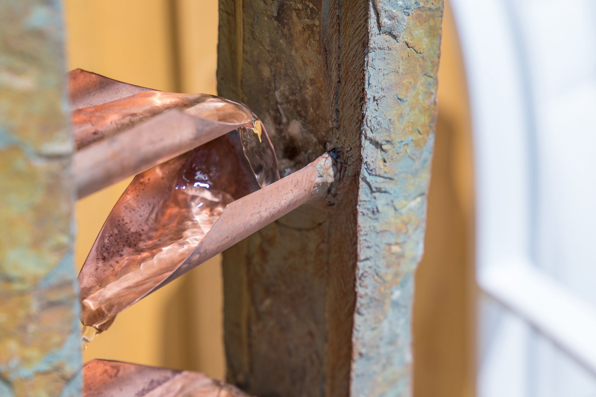 Kenroy Home Spillway 19" High Slate and Copper Indoor Table Fountain