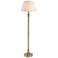 Kenroy Home Spyglass 59 1/2" Traditional Brass Pull Chain Floor Lamp