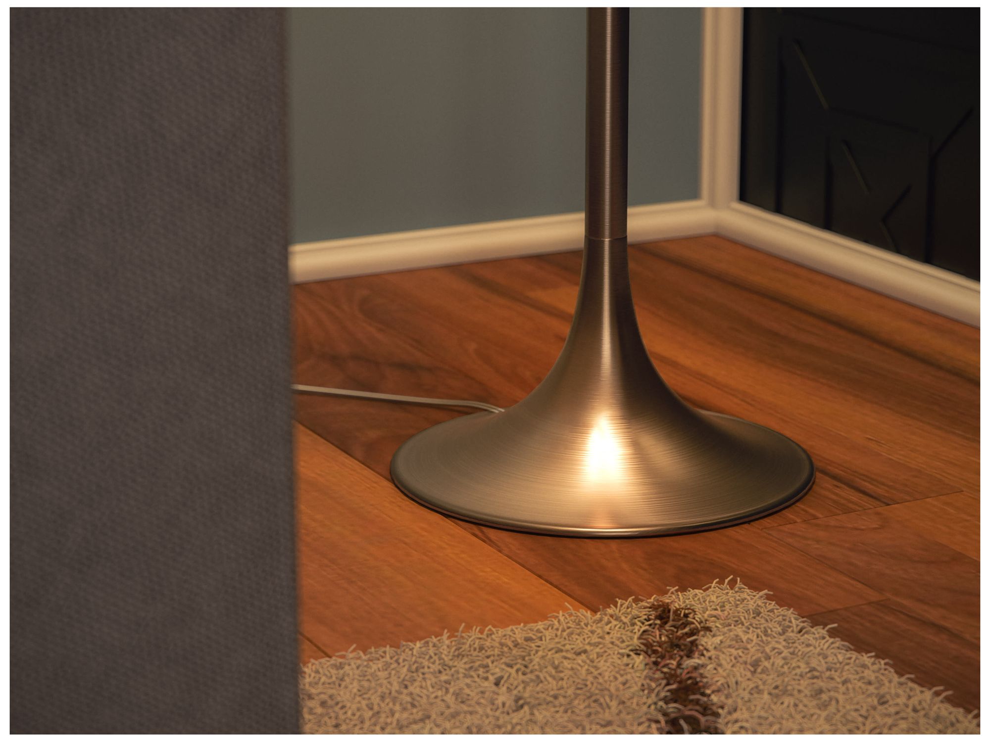 Kenroy Home Stowe 61" High Antique Brass Pull Chain Floor Lamp