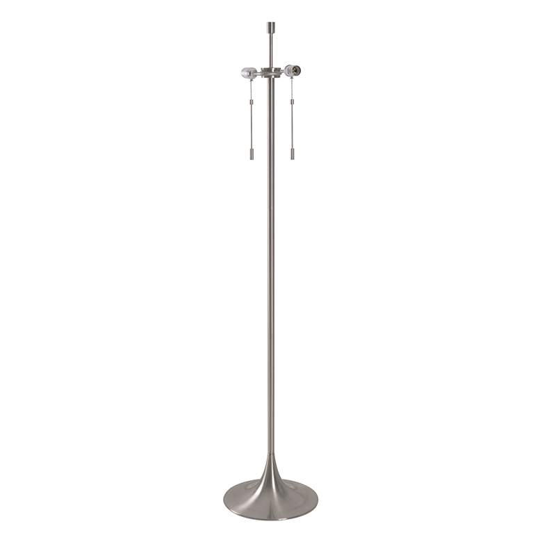 Image 4 Kenroy Home Stowe 61" High Brushed Nickel Pull Chain Floor Lamp more views
