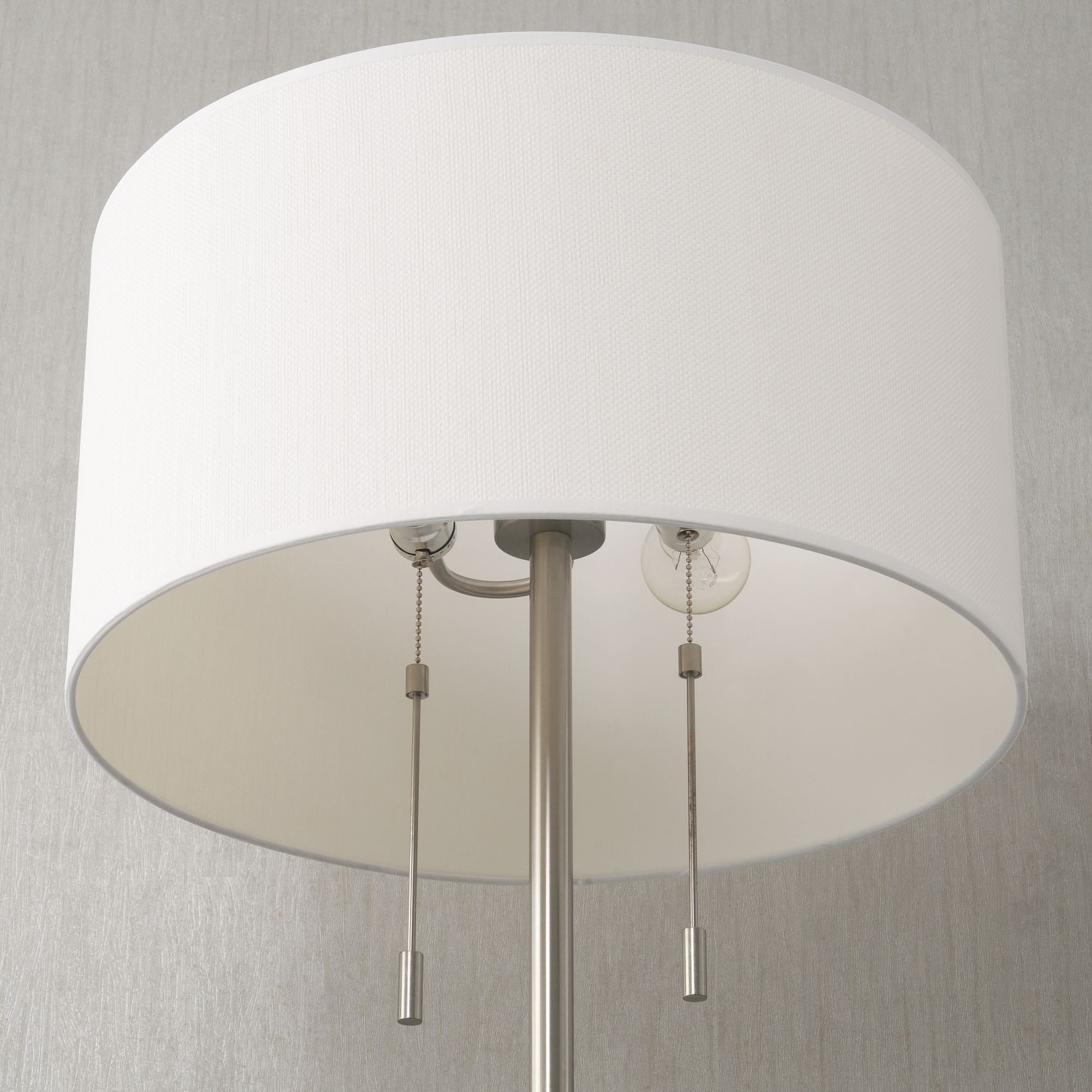 Kenroy Home Stowe 61" High Brushed Nickel Pull Chain Floor Lamp