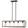 Kenroy Home Swanson 36 1/4" Wide 5-Light Graphite Finish Island Light