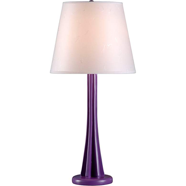 Image 1 Kenroy Home Swizzle Grape Purple Modern Table Lamp