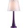 Kenroy Home Swizzle Grape Purple Modern Table Lamp