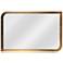 Kenroy Home Swoop Painted Brass 24" x 36" Wall Mirror