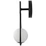 5_Kenroy Home Teardrop 12" High Modern Black Finish Wall Sconce more views