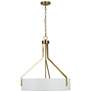 1_Kenroy Home Thayne 24" Wide 5-Light Brushed Gold Drum Pendant