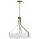 Kenroy Home Thayne 24" Wide 5-Light Brushed Gold Drum Pendant