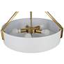 5_Kenroy Home Thayne 24" Wide 5-Light Brushed Gold Drum Pendant more views