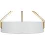 6_Kenroy Home Thayne 24" Wide 5-Light Brushed Gold Drum Pendant more views