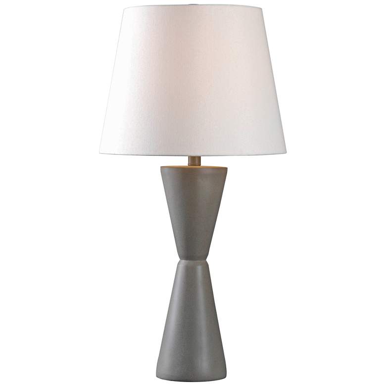 Image 1 Kenroy Home Tiempo Concrete Gray Table Lamp