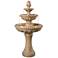 Kenroy Home Tucson 46"H Sandstone 3-Tier LED Floor Fountain