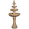 Kenroy Home Tucson 65"H Sandstone 4-Tier LED Floor Fountain