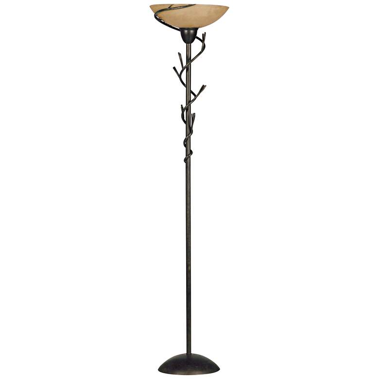 Image 1 Kenroy Home Twigs Bronze Torchiere Floor Lamp