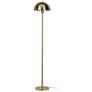 2_Kenroy Home Vega 56" High Brushed Gold Dome Shade Floor Lamp more views