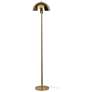 3_Kenroy Home Vega 56" High Brushed Gold Dome Shade Floor Lamp more views