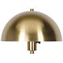 4_Kenroy Home Vega 56" High Brushed Gold Dome Shade Floor Lamp more views