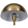 6_Kenroy Home Vega 56" High Brushed Gold Dome Shade Floor Lamp more views