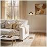 Kenroy Home Vega 56" High Brushed Gold Dome Shade Floor Lamp