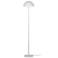 Kenroy Home Vega 56" High Modern White Dome Floor Lamp