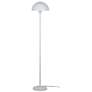 2_Kenroy Home Vega 56" High Modern White Dome Floor Lamp more views