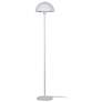 3_Kenroy Home Vega 56" High Modern White Dome Floor Lamp more views
